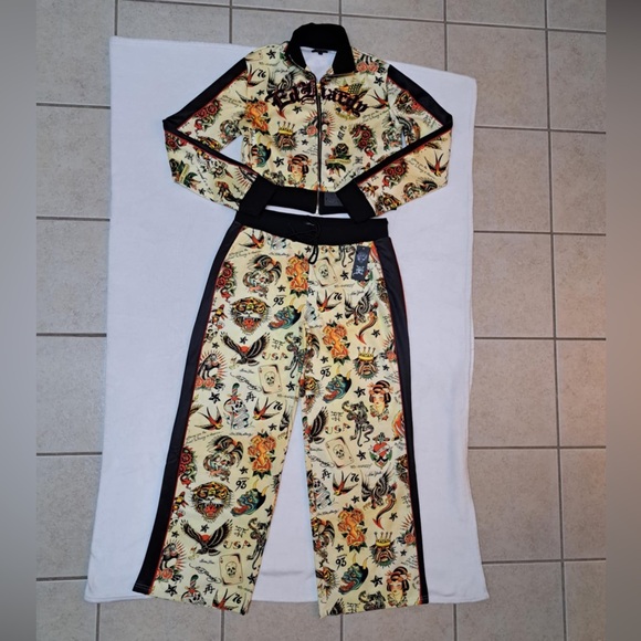 Ed Hardy Y2K Track Suit (Set) Women's size LARGE - Picture 5 of 12